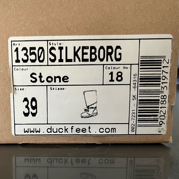 Duckfeet Silkeborg tall leather shearling wool winter boots size 39 new in box - Picture 16 of 16